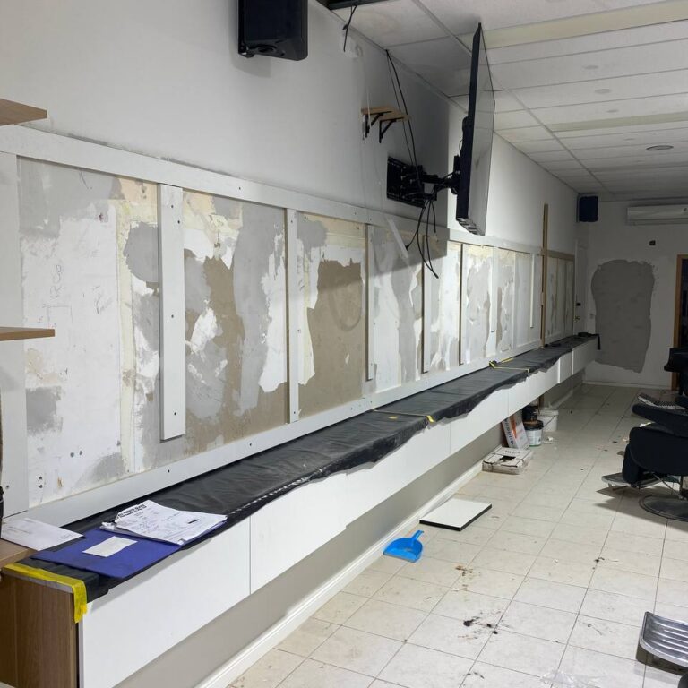 Renovation of the barber shop